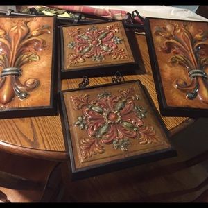 Wall plaques  with rod